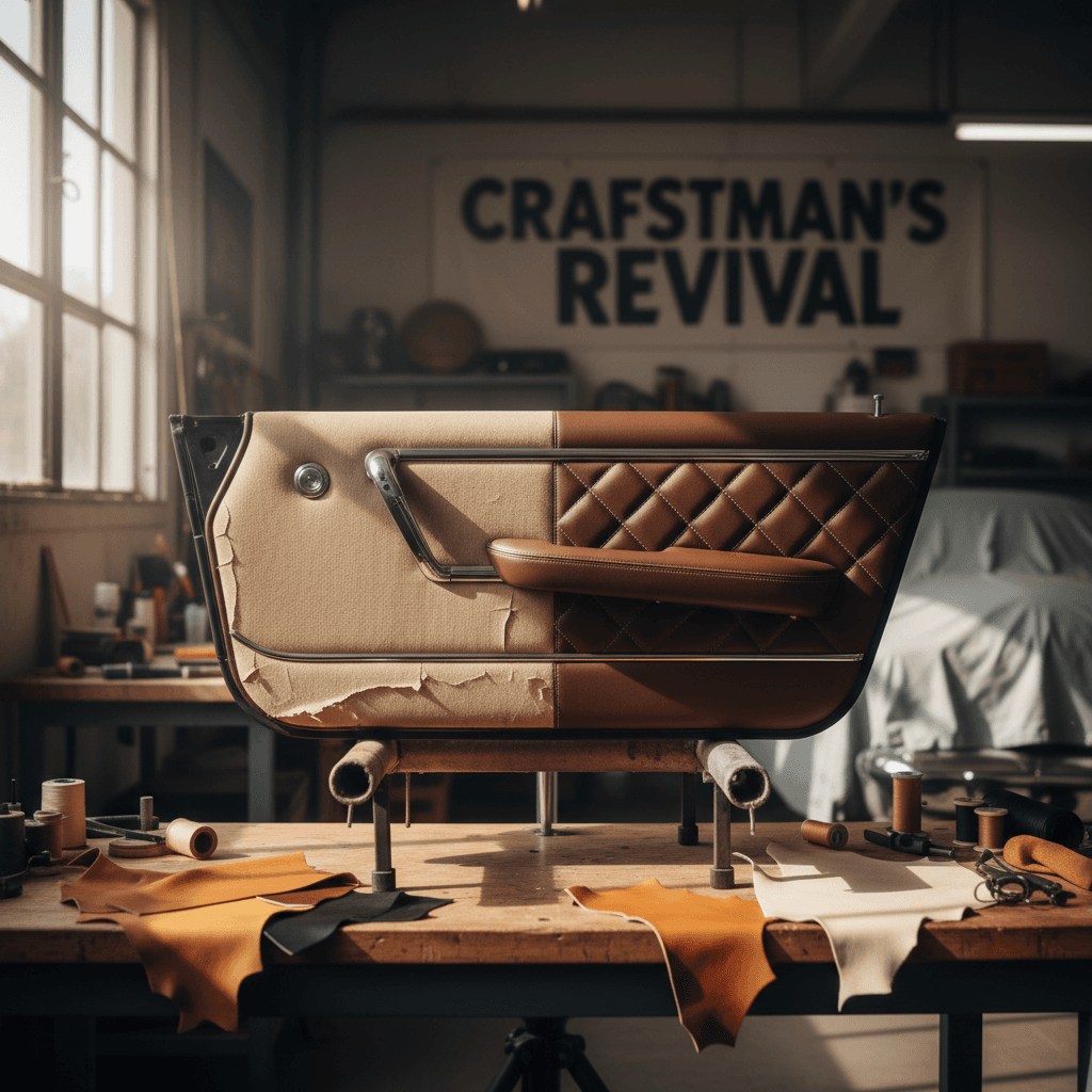 Before and after truck interior restoration by RestorePro