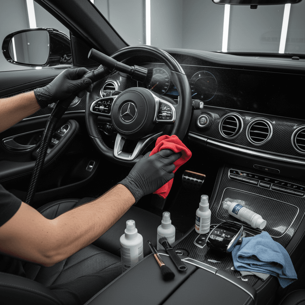 Dashboard trim restoration from worn to refined finish